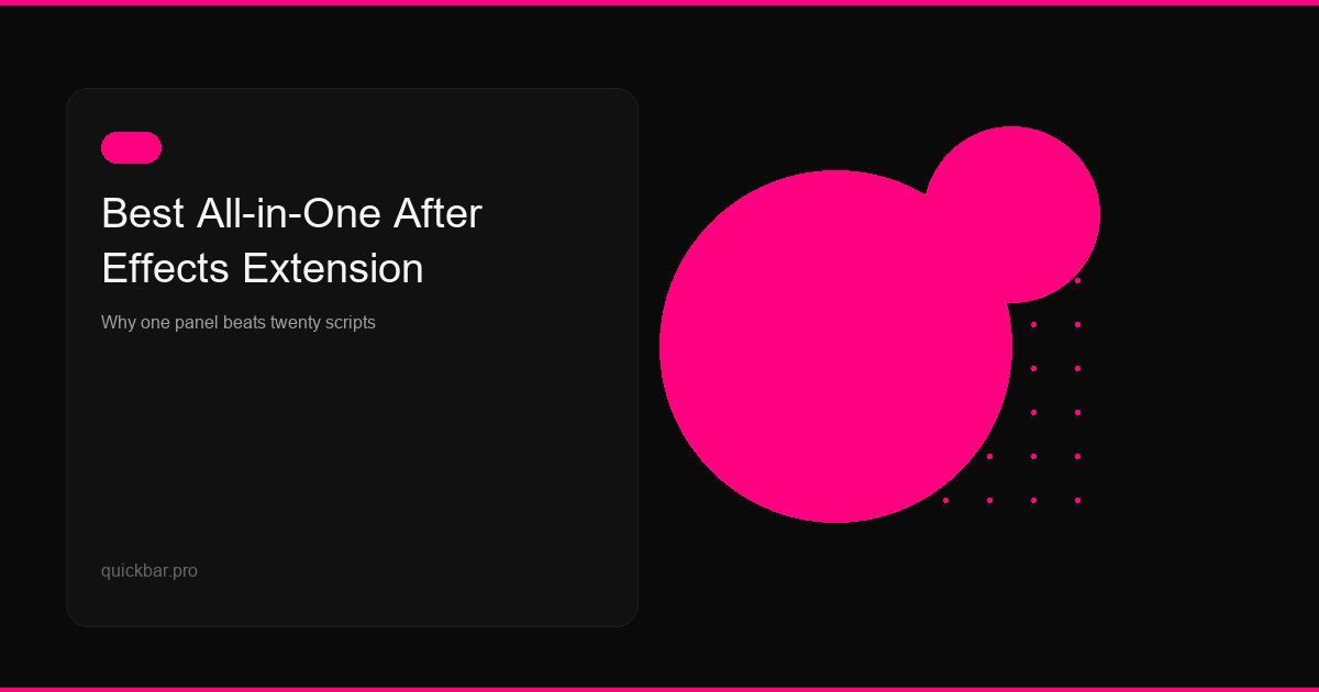 Best All-in-One After Effects Extension for Motion Designers